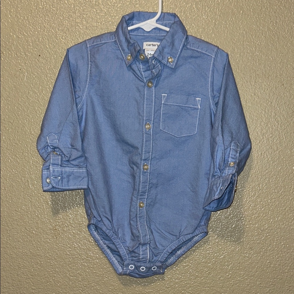 Carter's Denim Blue Baby Bodysuit